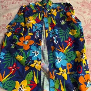 Polo by Ralph Lauren Multicolor Floral Casual Button Down Shirt